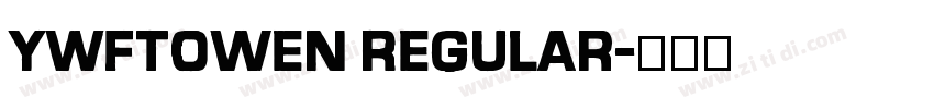 YWFTOwen Regular字体转换